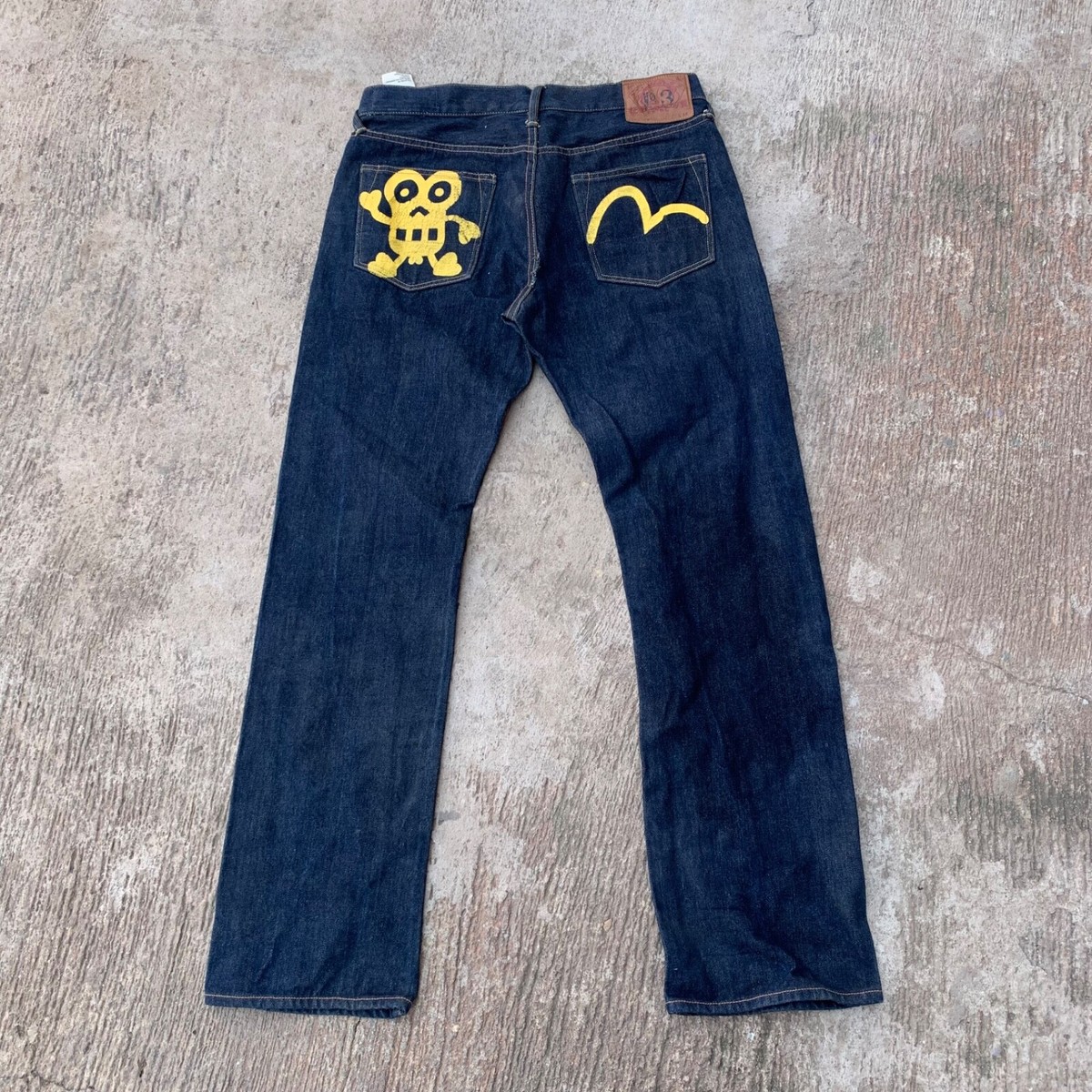 Authentic Evisu Selvedge Denim Jeans Waist Size 32 Length 32