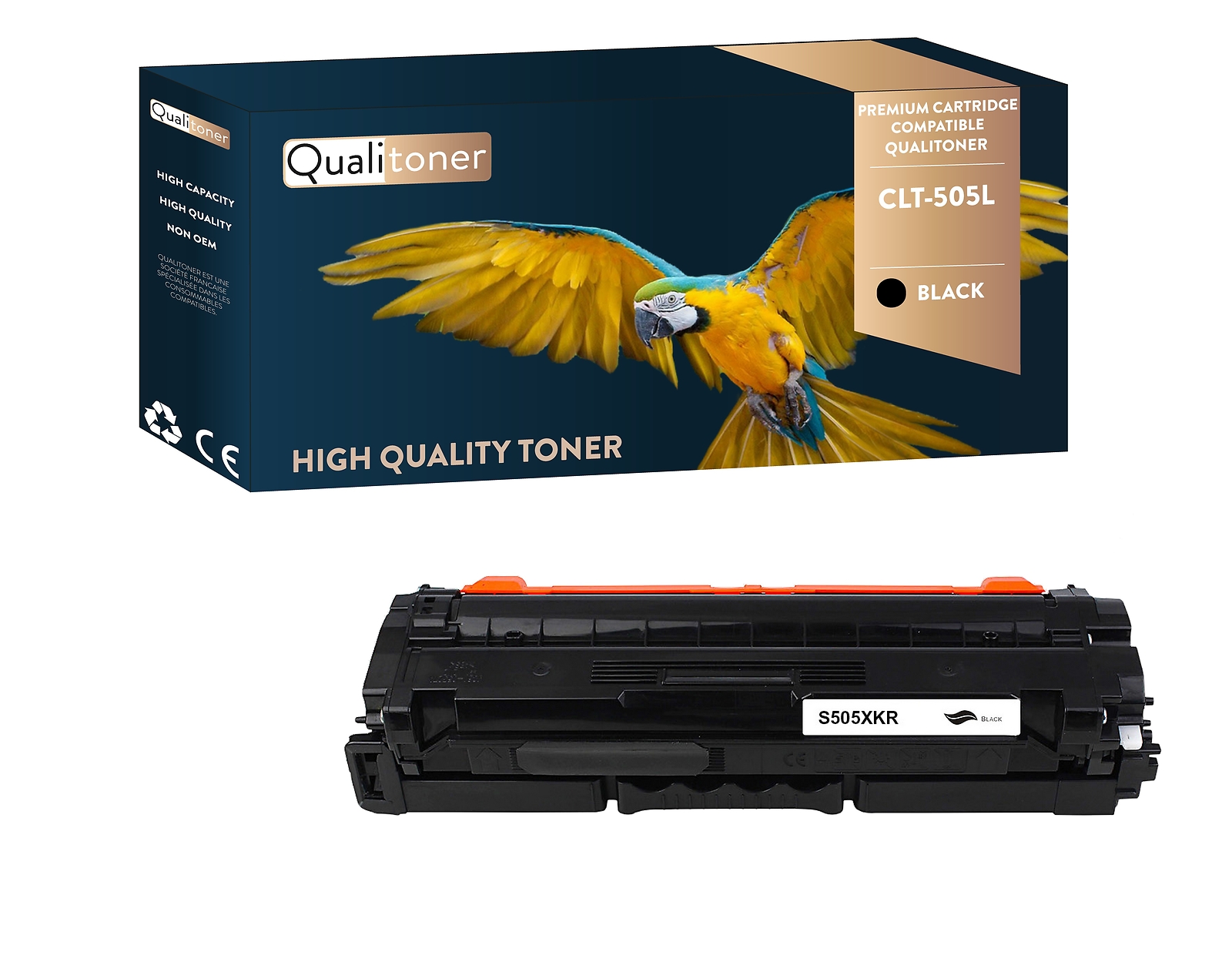 Toner noir compatible Samsung CLT505L Qualitoner pour le télétravail efficace