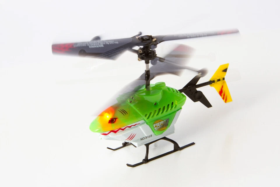 RC Mini Hélicoptère Sharky 2 Canaux Modèle D'Apprentissage Jouet - Photo 4/4