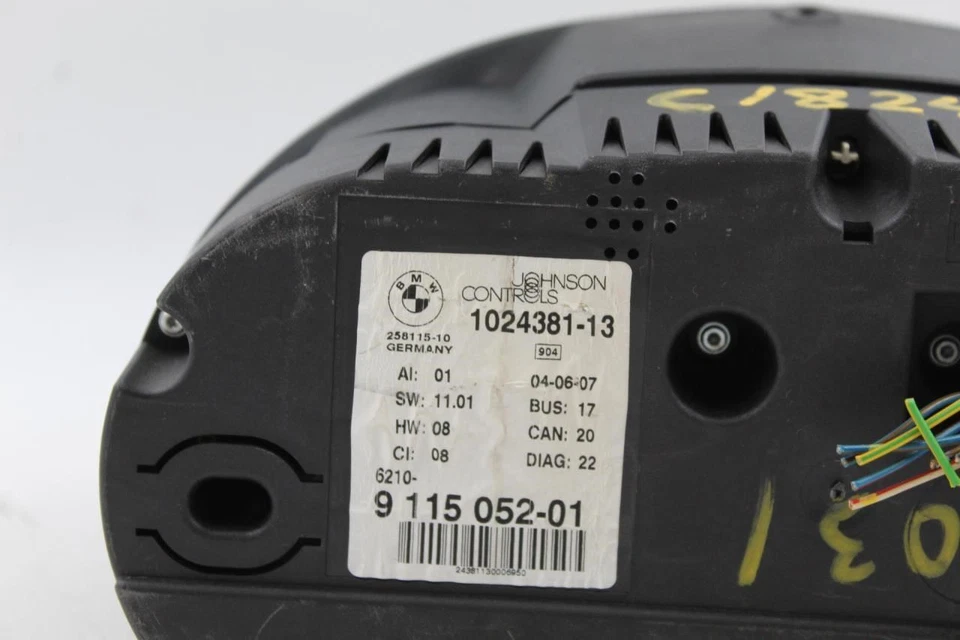 Grupo de velocímetros 106 k millas MPH mercado de Estados Unidos compatible con BMW Z4 2006-2008 OEM #33773 Foto 3 de 4