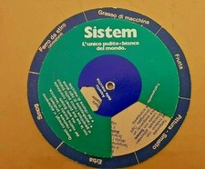 sistem pulito bianco disco pubblicitario anni '60