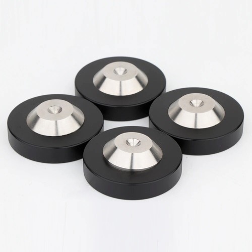 Almohadilla de base de piso 4 piezas de aislamiento de altavoz de grafito inoxidable de 39 x 13 mm - Imagen 1 de 10