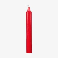 SPELL & RITUAL RED/ROJO HOUSEHOLD CANDLES 6" X ¾” (WICCA, PAGAN &, MAGICK)