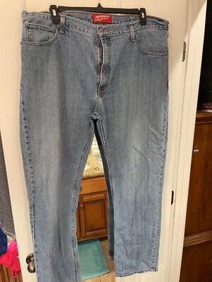 Arizona Jean Co Relaxed Fit Straight Leg Jeans Men's Size 42x34