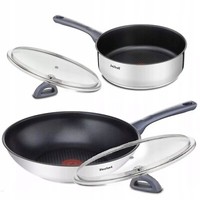 Tefal Daily Cook Wok WOK-PFANNE 28Cm Mit Glasdeckel, Pfannen 24Cm+ Deckel