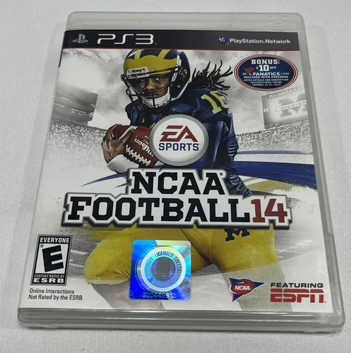 NCAA Football 14 (Sony PlayStation 3, 2013) PS3 Complete with Manual CIB Tested