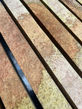 LIVE EDGE AMBOYNA BURL BURR turning spindle knife scales 410-600 x 48mm SQ