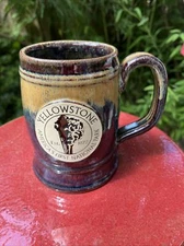 Sunset Hill Yellowstone America's First National Park Coffee Or Beer Mug 16 Oz
