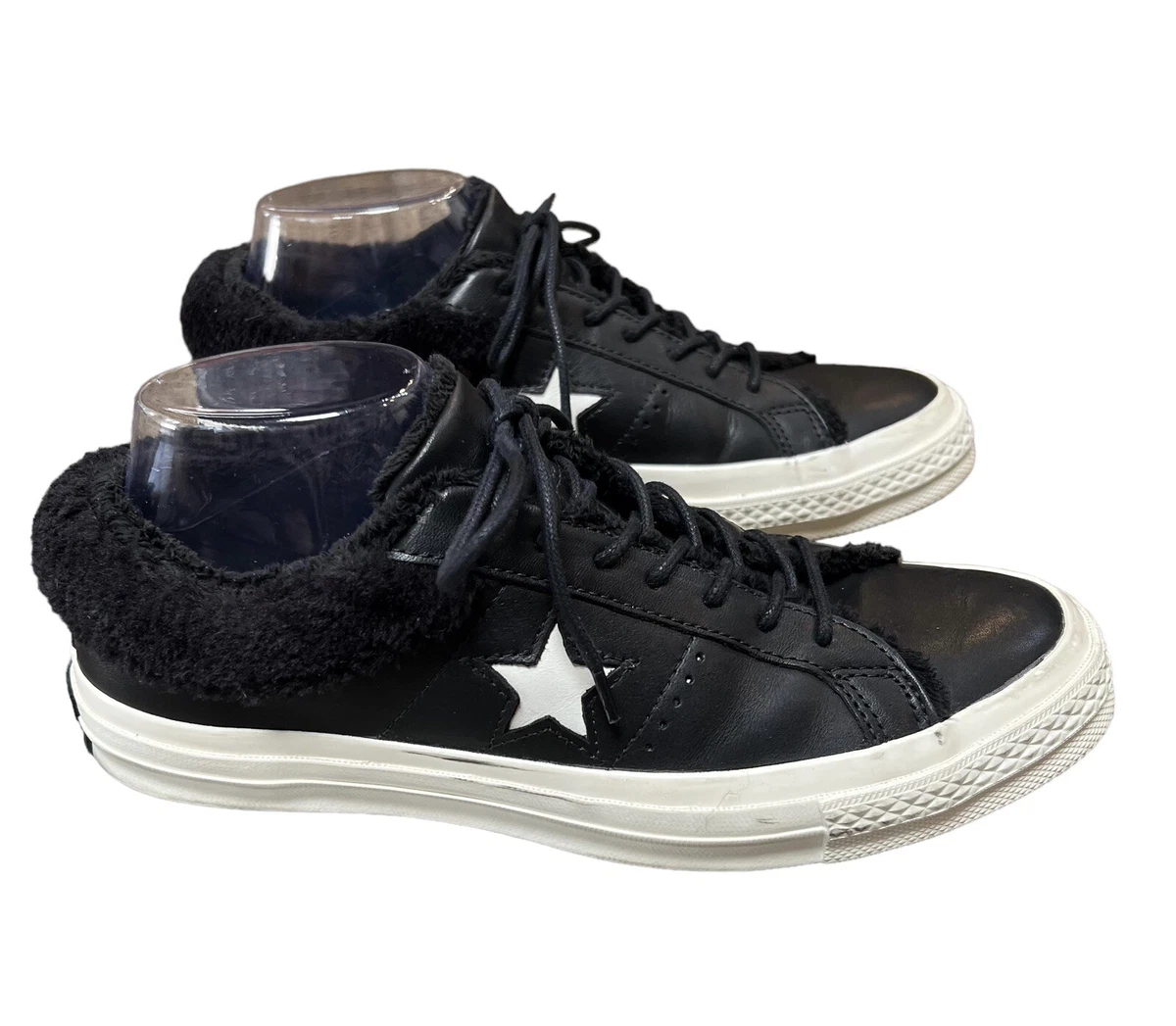 Converse faux fur sales one star