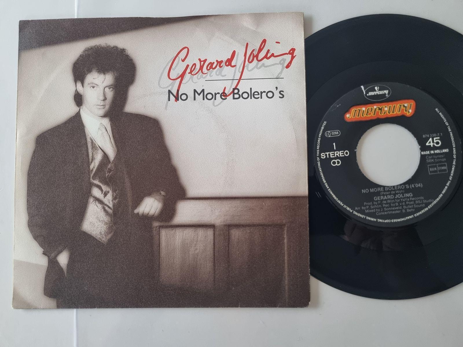 7"" Single Gerard Joling - No more Bolero's Vinyl Holland