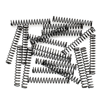 Musiclily Pro 20Pcs Black 4.5x30mm Steel Springs For Guitar Bass Bridge Saddle