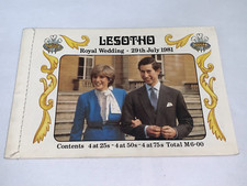 1981 Royal Wedding Charles and Diana MNH Lesotho 6 Loti Stamp Booklet
