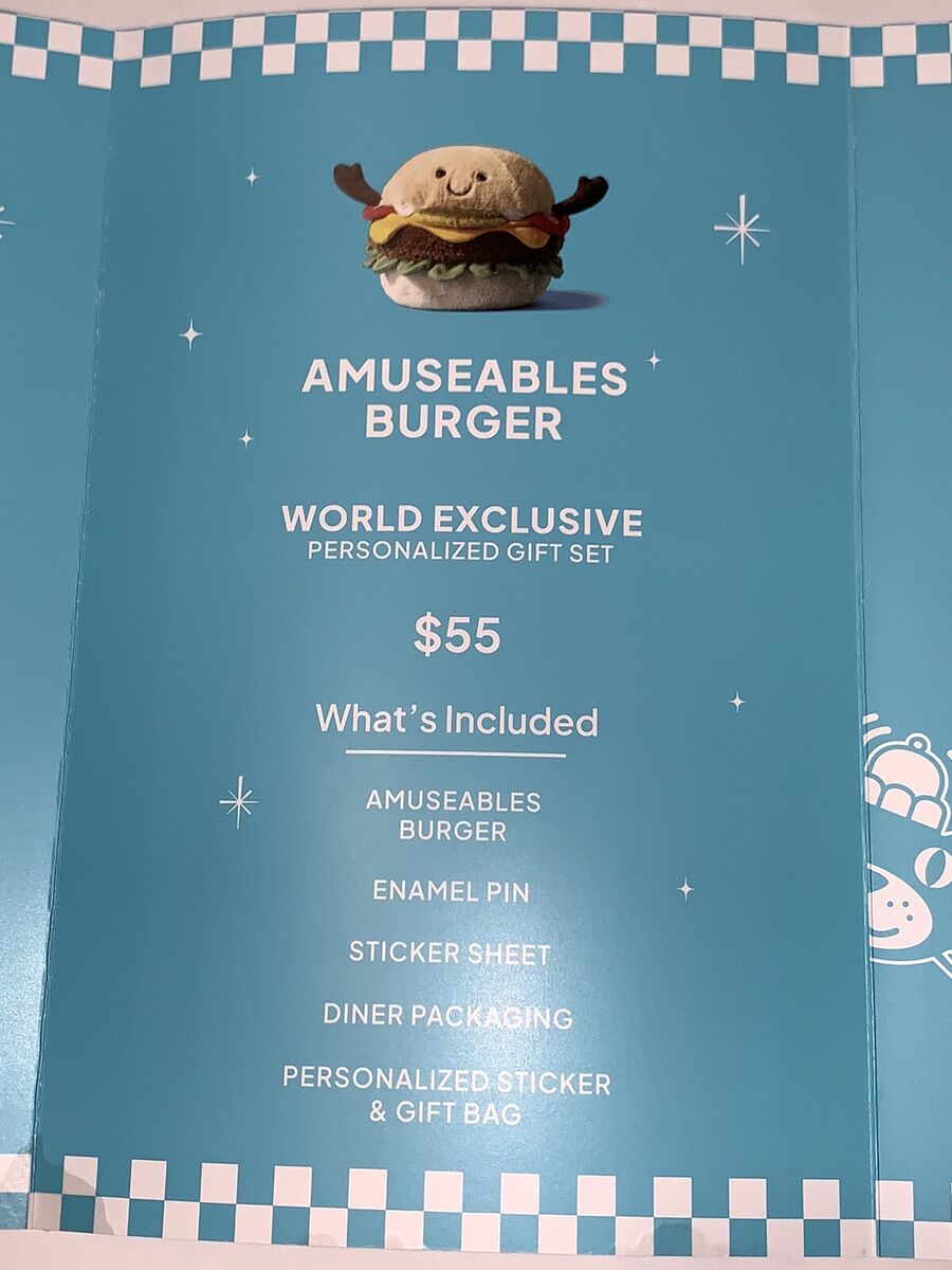Jellycat NYC Diner Menu FAO Schwartz exclusive New York City Jellycat NYC Diner Menu FAO Schwartz exclusive New York City