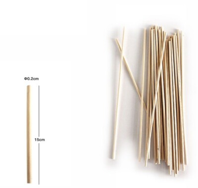 SEWACC Lot De 30 Tiges En Bois Brut Pour Travaux Manuels Bricolage Décoration Dintérieur