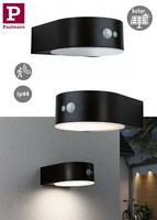 Paulmann Solar Led Wandleuchte Solar Eileen Mit Bewegungsmelder IP44 3000K 400Lm
