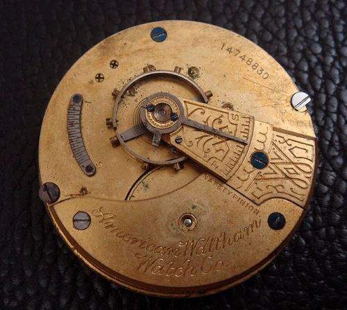 Antique Old Estate Waltham 18s Grade 1 Model 1883 Pocket Watch Movement - 1906