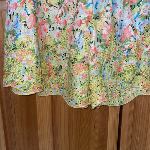 Ivy Jane Embroidered Floral Top And Short Set S-M High Low Shirt - Picture 3 of 10