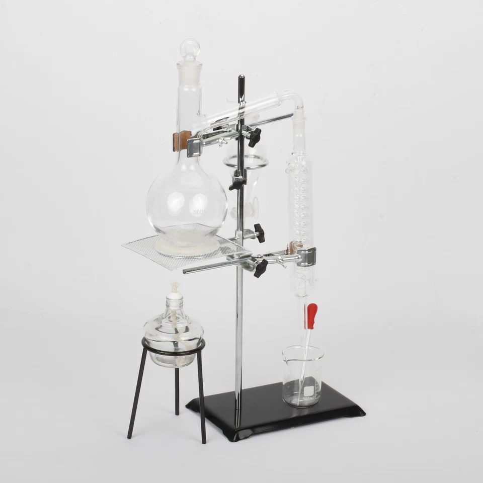 Essential Oil Distillation Kit 500ml Distillation Apparatus Lab Glassware Set - Image 4 of 4