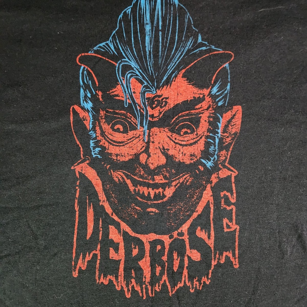 Vintage Men's Black 666 Sinister T-Shirt Size Lg Derbose