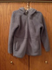 New ! Fila Faux Fur Freyja Sherpa Jacket Blue Size Xl
