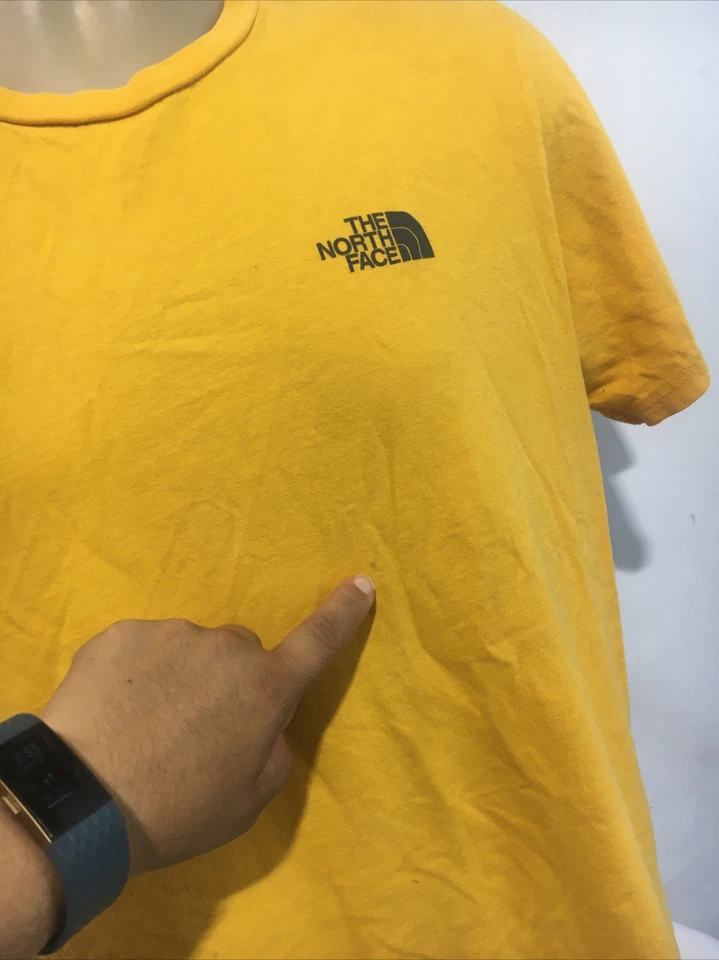 The North Face Shirt Youth Sz XL 18-20 Yellow  Outdoor Graphic Short Sleeve Boys - Image 3 of 4
