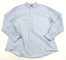 Tommy Hilfiger Men's Size XL Blue Long-Sleeve Button-Down Shirt