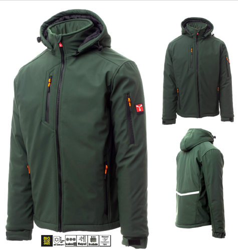 Herren Softshelljacke Jacke Wasserdicht Atmungsakti Produktbild-Vorschau 10