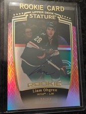 Liam Ohgren 24-25 Upper Deck Stature Red Rookie Auto /99 Minnesota Wild