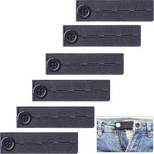 6 Pieces Elastic Waist Extenders, Adjustable Wasitband Button Extender for Pants