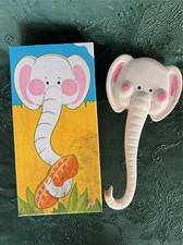 Avon White Scrubbo The Elephant Bath Brush Trunk Handle New In Box vintage