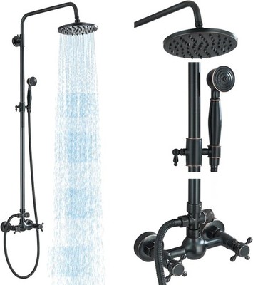 Rain Shower System Oil Rubbed Bronze Outdoor,