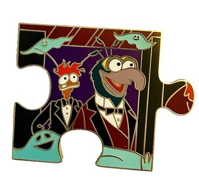 Disney Haunted Mansion Muppets Gonzo & Pepe LE 700 Puzzle Mystery Pin