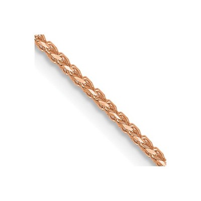 14K Rotgold 1mm D/C Offen Franco Kette Halskette 2,7g Herren Damen Garten