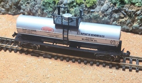 Escala N: Vintage Atlas Dupont Chem 1D Tank Car #3265, Modelo Tren Ferrocarril - NiB | Condition: New