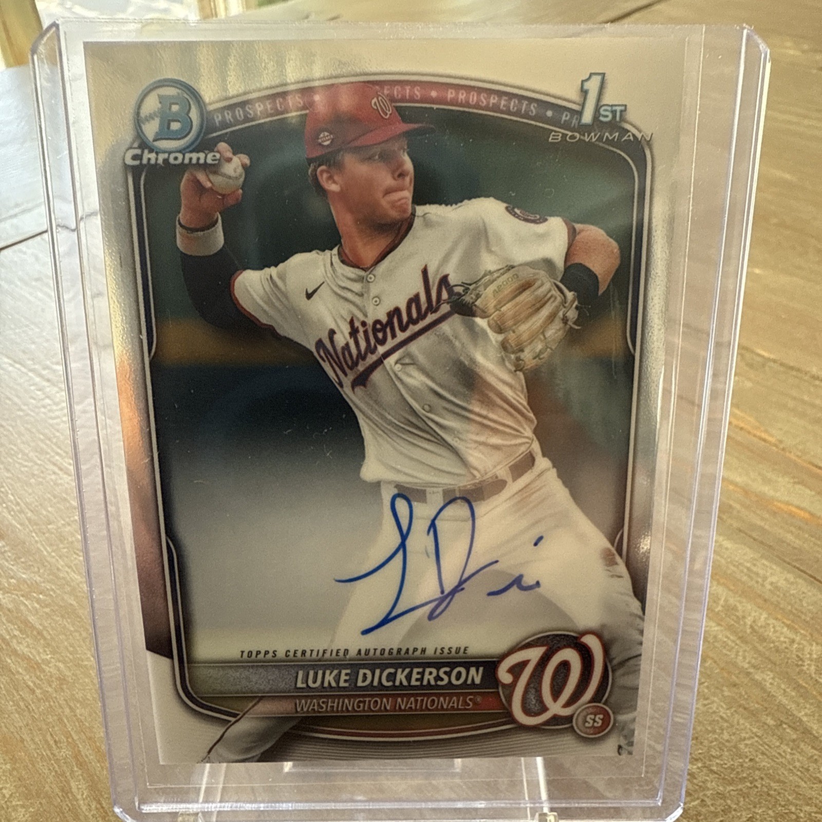 2025 Bowman Chrome Prospect Auto Luke Dickerson #CPA-LDI