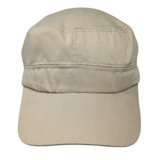 Unbranded Cadet Army Cap Brown One Size Adjustable Lightweight Blank