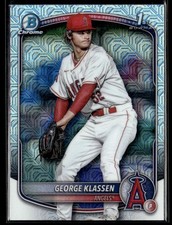 2025 Bowman Chrome Prospects Mega Mojo Refractor George Klassen Los Angeles