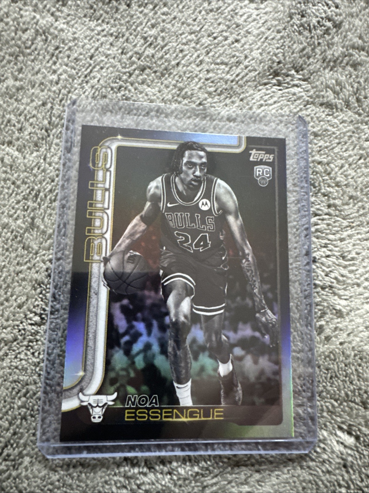 2025 -26 Topps Black Friday Noa Essengue Blackout #212 RC Rookie Bulls