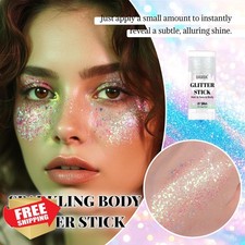 DAGEDA White Body Glitter Stick Face Hair Makeup Rave Mermaid Concert