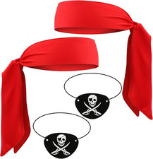 Halloweens Pirate-Accessories for Men Women Pirate-Party Favors Supplies