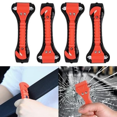 QZTYTY Car Safety Hammer Set, Window Breaker & Seatbelt Cutter for Emergency
