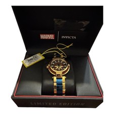 Orologio Invicta Marvel Edizione Limitata Captain Marvel Cassa Acciaio Inox Tono Oro