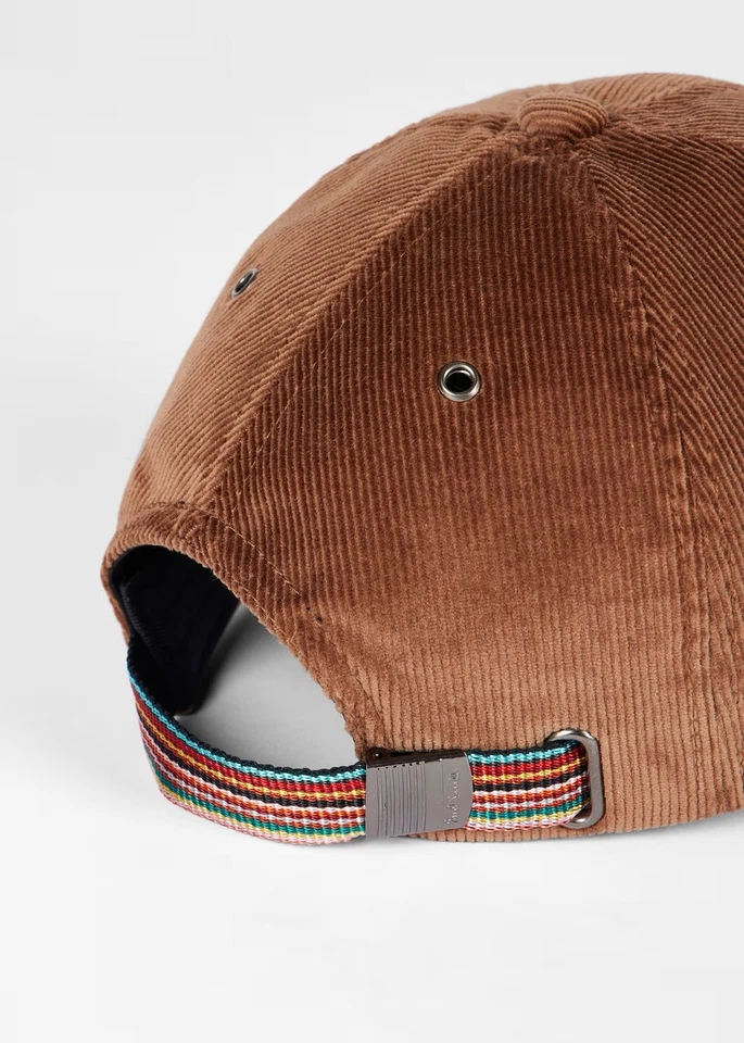Paul Smith Corduroy Men's Hat Cap Hat Baseball Golf TRIM Signature Stripe - Image 3 of 4