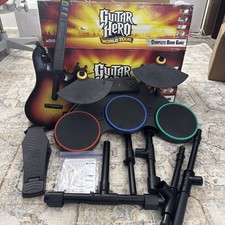Sony PS3 Guitar Hero World Tour Band DRUM KIT w/ Pedal No Dongle Wires Damaged
