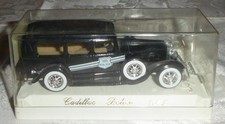 Vintage Solido Black 1931 Cadillac V16 Police Department Die Cast Model Car 1/43