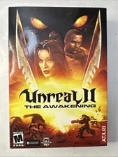 Unreal II The Awakening  2 Disk Set In Box  Windows PC Game, CD-ROM Not complete