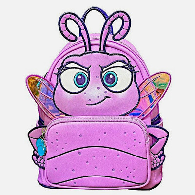 Loungefly Disney Pixar A Bug's Life Princess Dot Cosplay Mini Backpack Purple