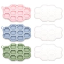 New Silicone Nibble Freezer Tray 3 Pack Kingkam Baby Breastmilk Popsicle Molds