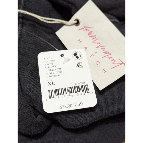 Free People FP Movement x Hatch Intercept Black Oversized Maternity Pullover, XL - Picture 4 of 11