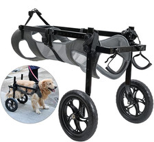 Dog Wheelchair for Back Legs, Light Weight Dog Cat Pets Wheelchair Cart with Dis